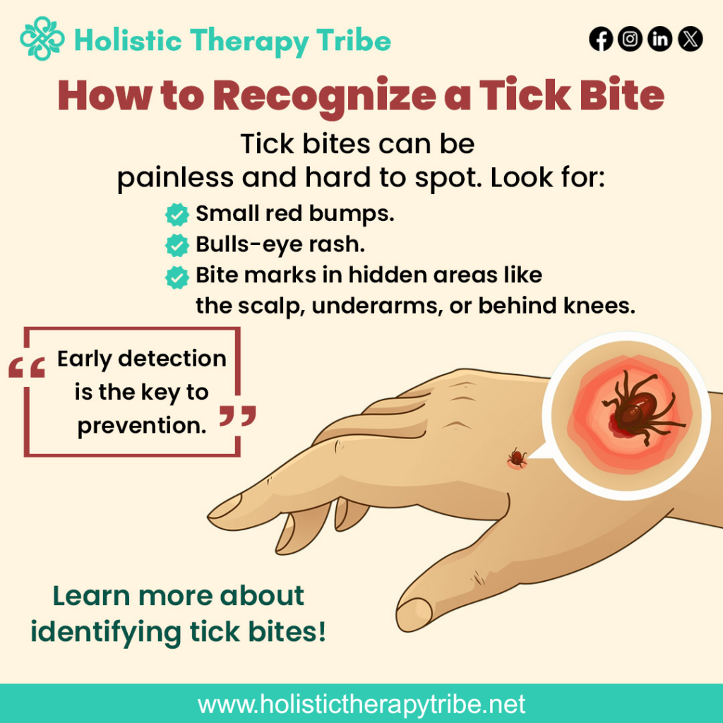 How to recognize a tick bite