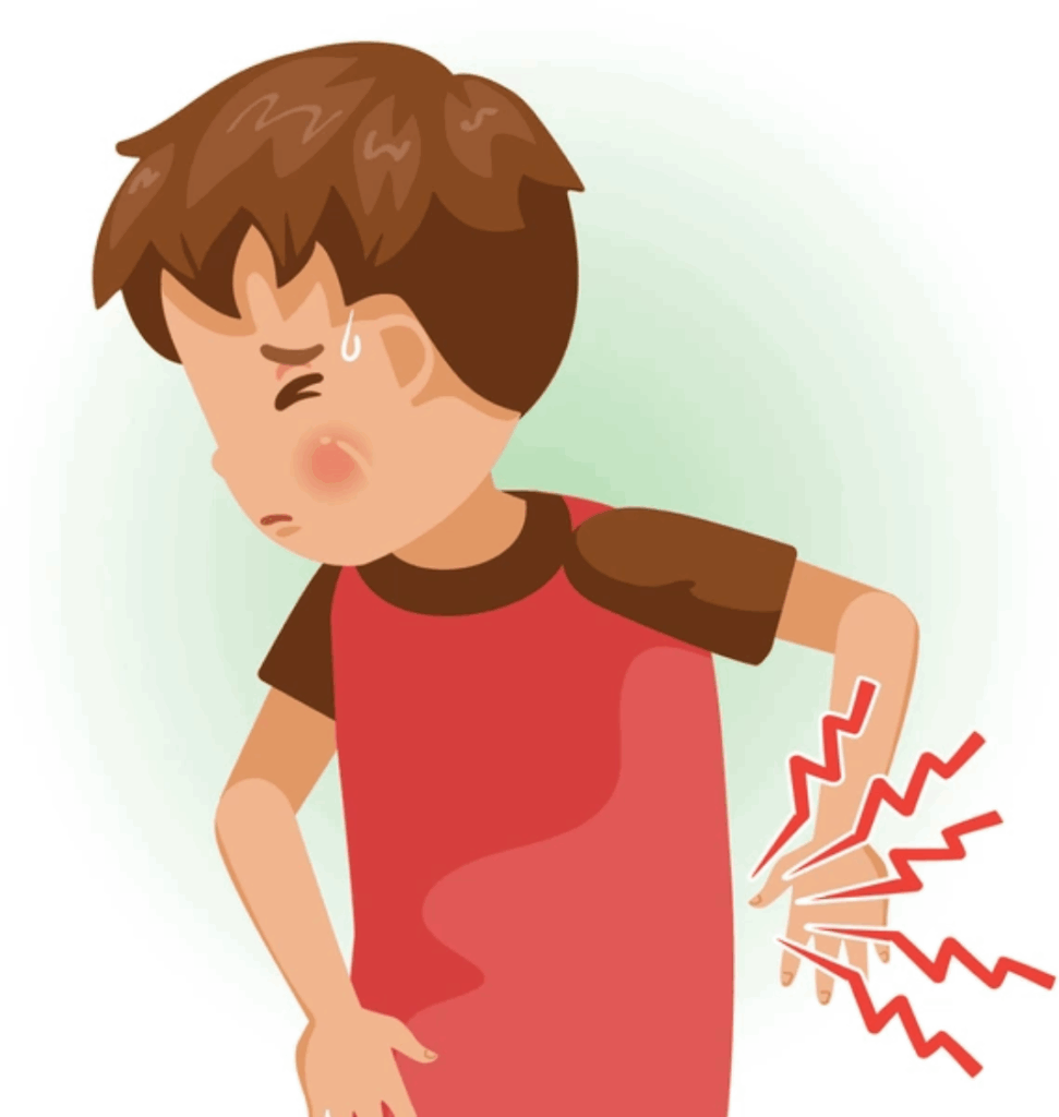 Children experience chronic back pain