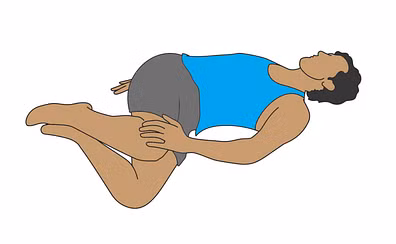 lower back rotational stretchi