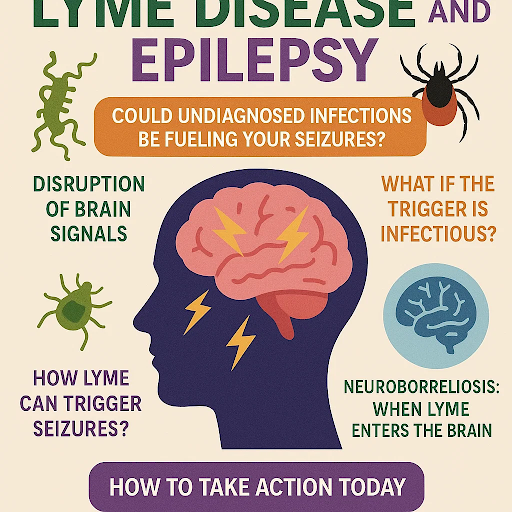 Lyme disease affecting the nervous system and linked to epilepsy and seizures