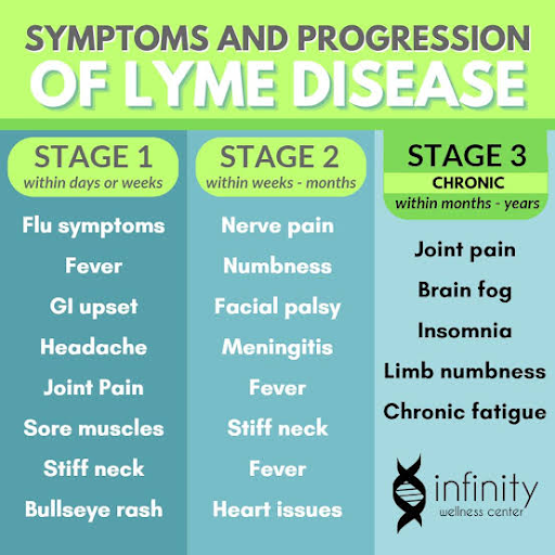 Symptoms for Lyme Disease