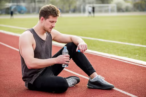 Athlete recovering from Lyme disease with fatigue and joint pain symptoms