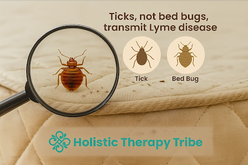 Bed bugs and Lyme disease facts awareness illustration
